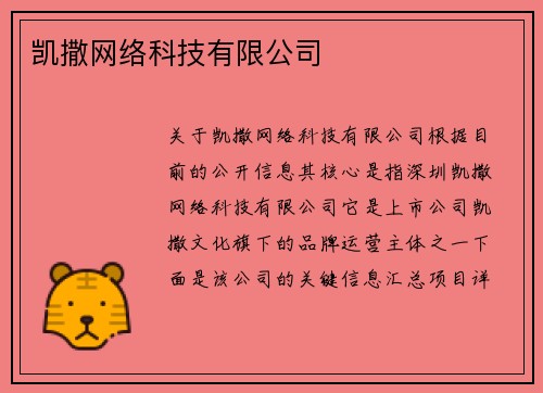 凯撒网络科技有限公司